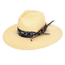 Load image into Gallery viewer, Peter Grimm Spencer - Wide Brim Straw Fedora Hat