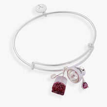 Load image into Gallery viewer, 'Spill the Tea' Cup &amp; Tea Bag Charm Bangle