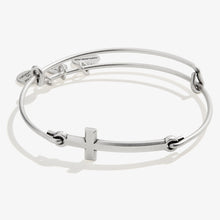 Load image into Gallery viewer, Spiritual Armor Cross Inline Charm Bangle