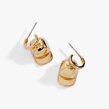 Load image into Gallery viewer, Baseball Cap Huggie Drop Earrings