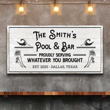 Load image into Gallery viewer, Personalized Rustic Pool And Bar Sign III