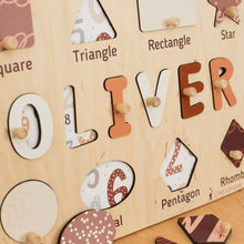 Load image into Gallery viewer, Shape Sorting Name Board