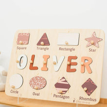 Load image into Gallery viewer, Shape Sorting Name Board