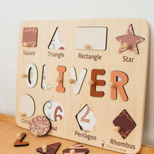 Load image into Gallery viewer, Shape Sorting Name Board