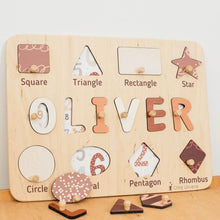 Load image into Gallery viewer, Shape Sorting Name Board