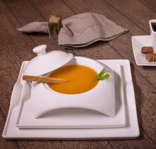 Load image into Gallery viewer, Square Porcelain Dinnerware Set