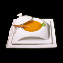 Load image into Gallery viewer, Square Porcelain Dinnerware Set