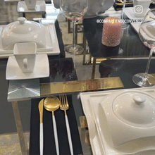 Load image into Gallery viewer, Square Porcelain Dinnerware Set