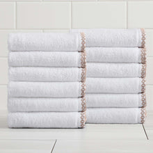 Load image into Gallery viewer, Cotton Border-Stitched 6-Piece Towel Set - Valery Collection