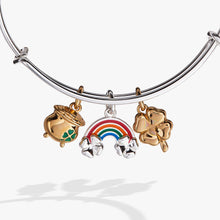Load image into Gallery viewer, End of the Rainbow Multi-Charm Bangle