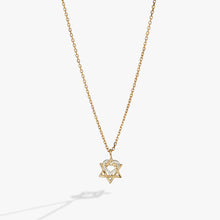 Load image into Gallery viewer, Star of David Heart Necklace, 14kt Gold Plated