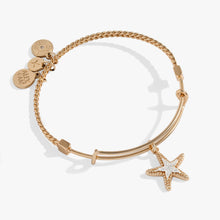Load image into Gallery viewer, Textured Starfish Charm Bangle