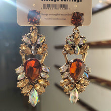Load image into Gallery viewer, Statement Rhinestones Large Drop Earrings (MAC327)
