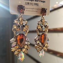 Load image into Gallery viewer, Statement Rhinestones Large Drop Earrings (MAC327)