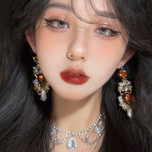 Load image into Gallery viewer, Statement Rhinestones Large Drop Earrings (MAC327)