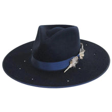 Load image into Gallery viewer, Stetson Night Sky S - Wide Brim Fedora Wool Felt Cowgirl Hat