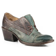 Load image into Gallery viewer, Stetson Oakley (Turquoise) - Leather Cowgirl Shoe Boot (closeout)