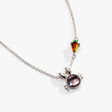 Load image into Gallery viewer, Crystal Bunny Pendant Necklace
