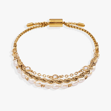 Load image into Gallery viewer, Crystal + Pearl Stranded™ Bracelet Set