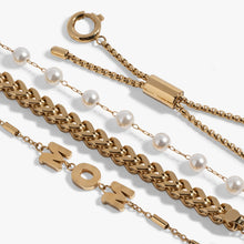 Load image into Gallery viewer, Mom Pearl Stranded™ Bracelet Set