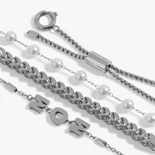 Load image into Gallery viewer, Mom Pearl Stranded™ Bracelet Set