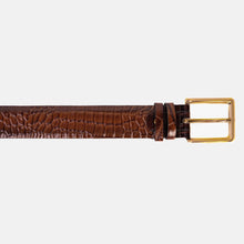 Load image into Gallery viewer, The Strat Brown Leather Belt