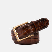 Load image into Gallery viewer, The Strat Brown Leather Belt