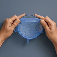 Load image into Gallery viewer, Stretchy Bowl Lids 6 Pack - Food-Safe Silicone