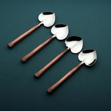 Load image into Gallery viewer, Sundance Heart Coffee/Dessert Table Spoon 4 Pc. Set