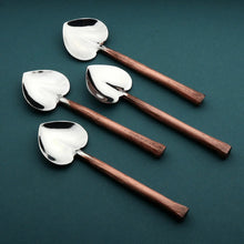 Load image into Gallery viewer, Sundance Heart Coffee/Dessert Table Spoon 4 Pc. Set