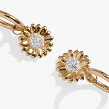Load image into Gallery viewer, Sunflower Huggie Hoop Earrings