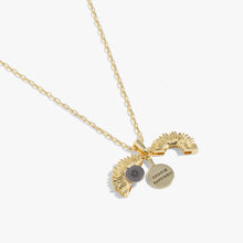 Load image into Gallery viewer, Sunflower 'Choose Happiness' Mantra Necklace