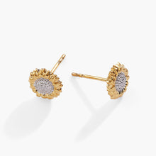 Load image into Gallery viewer, Sunflower Mini Stud Earrings