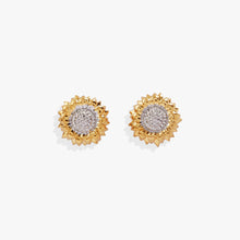 Load image into Gallery viewer, Sunflower Mini Stud Earrings