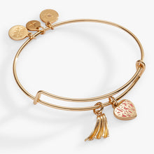 Load image into Gallery viewer, 'Super Mom' Heart and Cape Charm Bangle