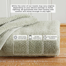 Load image into Gallery viewer, 100% Cotton Woven Texture Bath Towel Set - Marbella Collection