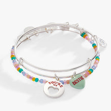 Load image into Gallery viewer, Sweethearts® 'You're My Bestie' Bangle Set of 2