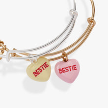 Load image into Gallery viewer, Sweethearts® 'Bestie' Charm Bangles Set of 2