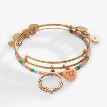 Load image into Gallery viewer, Sweethearts® 'Aren't You A Cutie Pie' Bangles Set of 2