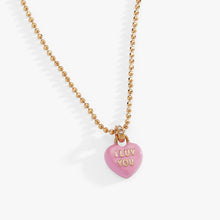 Load image into Gallery viewer, Sweethearts® 'I Luv You' Charm Necklace