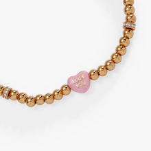 Load image into Gallery viewer, Sweethearts® 'I Luv You' Stretch Bracelet