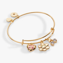 Load image into Gallery viewer, Sweethearts® 'Melt My Heart' Multi Charm Bangle