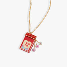 Load image into Gallery viewer, Sweethearts® Box Locket And Heart Charm Necklace