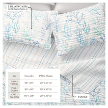 Load image into Gallery viewer, Blue Coral Quilt - Amelia Island