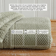 Load image into Gallery viewer, 100% Cotton Checkered Jacquard Bath Towel Set - Giuliana Collection