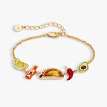 Load image into Gallery viewer, Taco Inline Charm Bracelet
