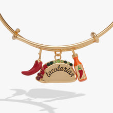 Load image into Gallery viewer, 'Tacotarian' Multi Charm Bangle
