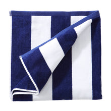 Load image into Gallery viewer, Cotton Velour Cabana Stripe Beach Towel - Novia Collection