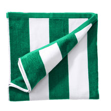 Load image into Gallery viewer, Cotton Velour Cabana Stripe Beach Towel - Novia Collection