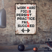 Load image into Gallery viewer, HUSTLE Motivational Portrait Sign II
